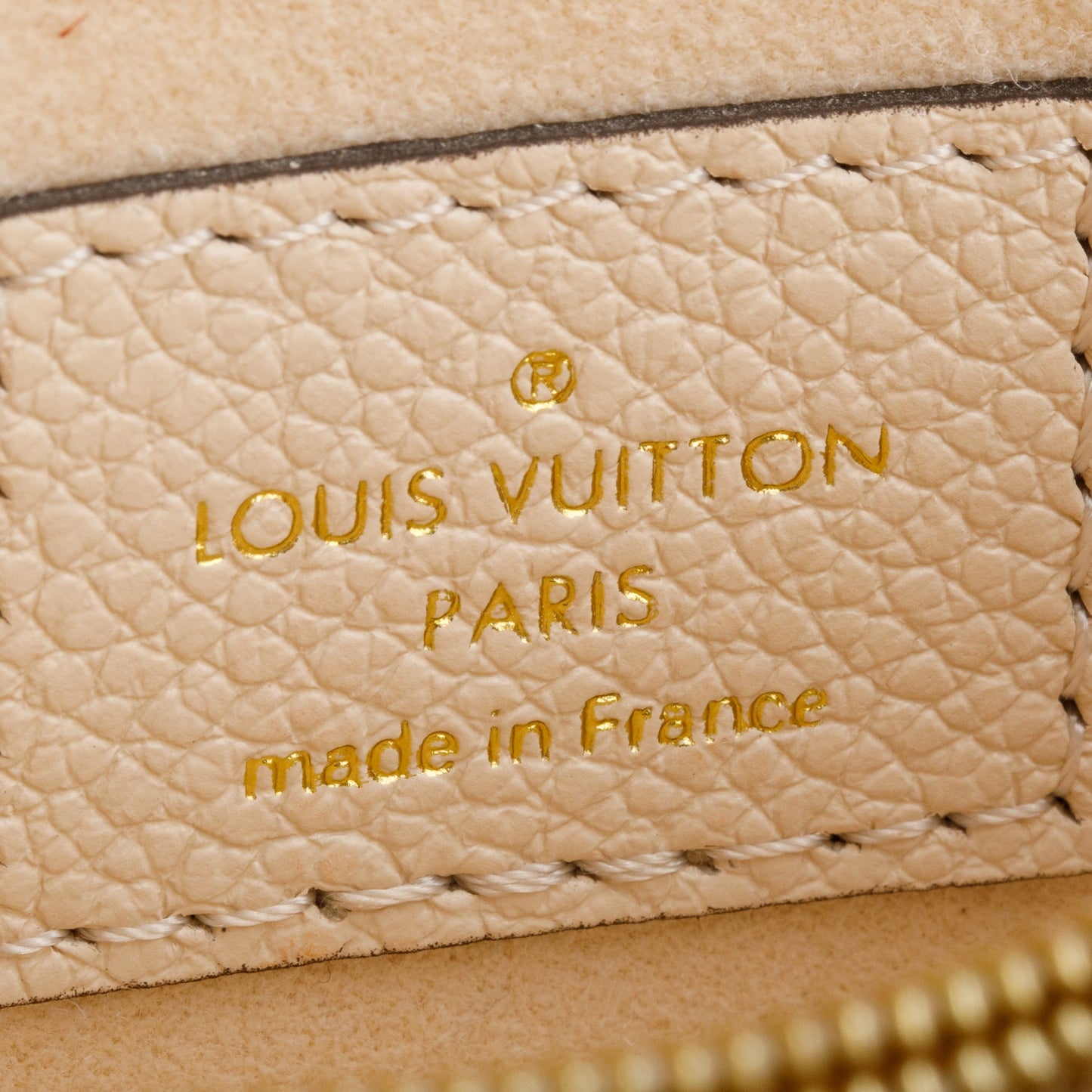Louis Vuitton Creme Monogram Empreinte Leather Madeleine BB