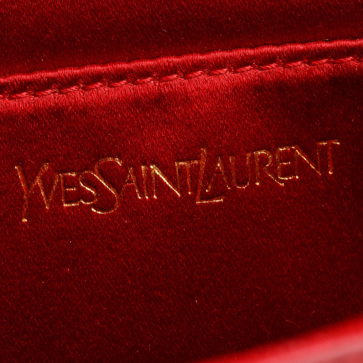Saint Laurent Large Red Patent Leather Belle de Jour Clutch