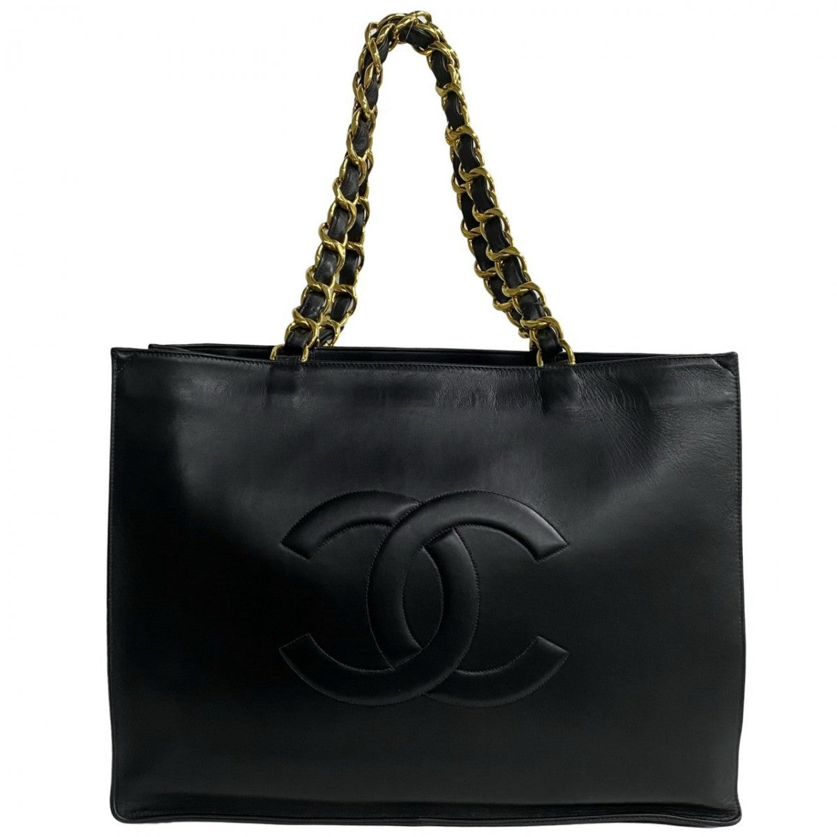 CHANEL Tote Bag lambskin black Big Coco Women