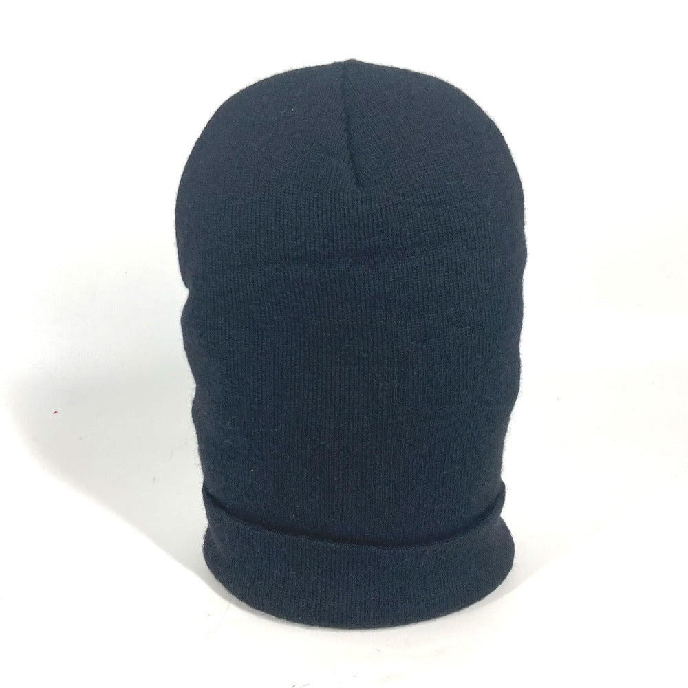 GUCCI Knit hat wool black beanie hat knit hat knit cap logo mens