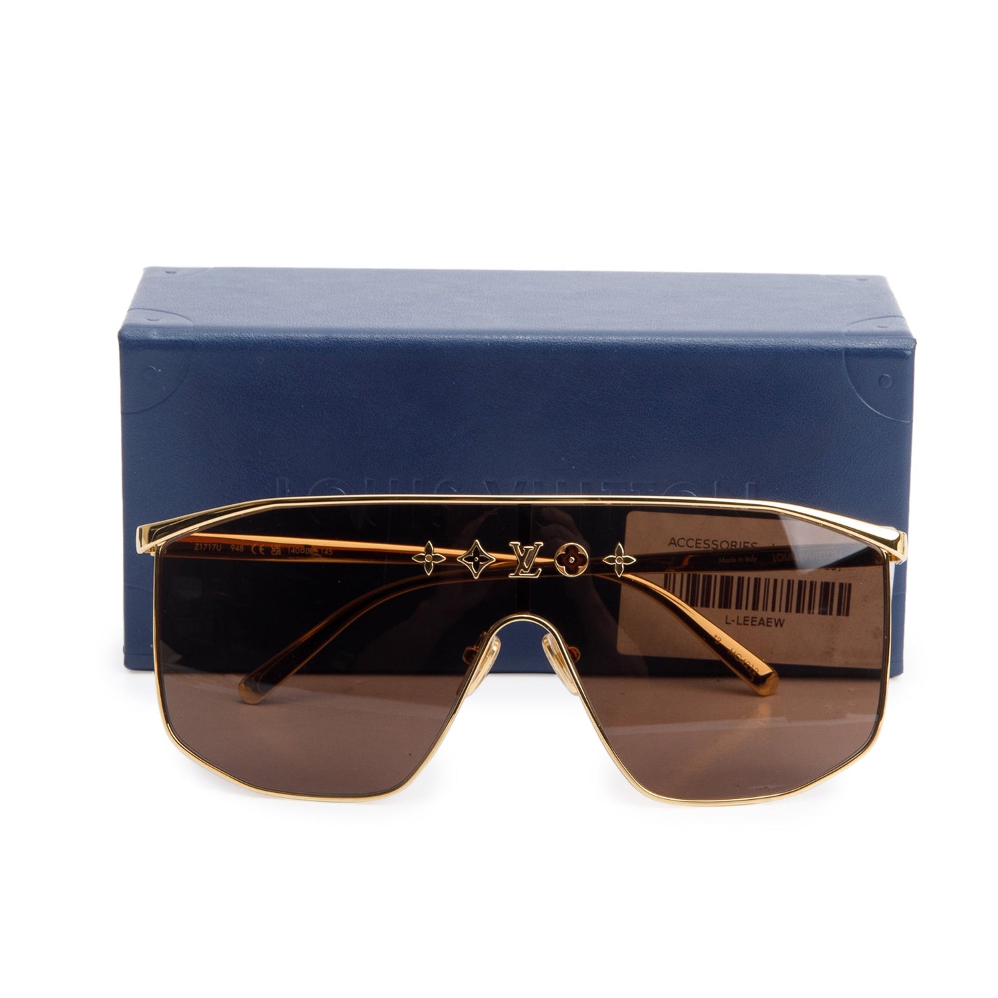 Louis Vuitton 2022 Z1717U Gold Plated LV Golden Mask Sunglasses