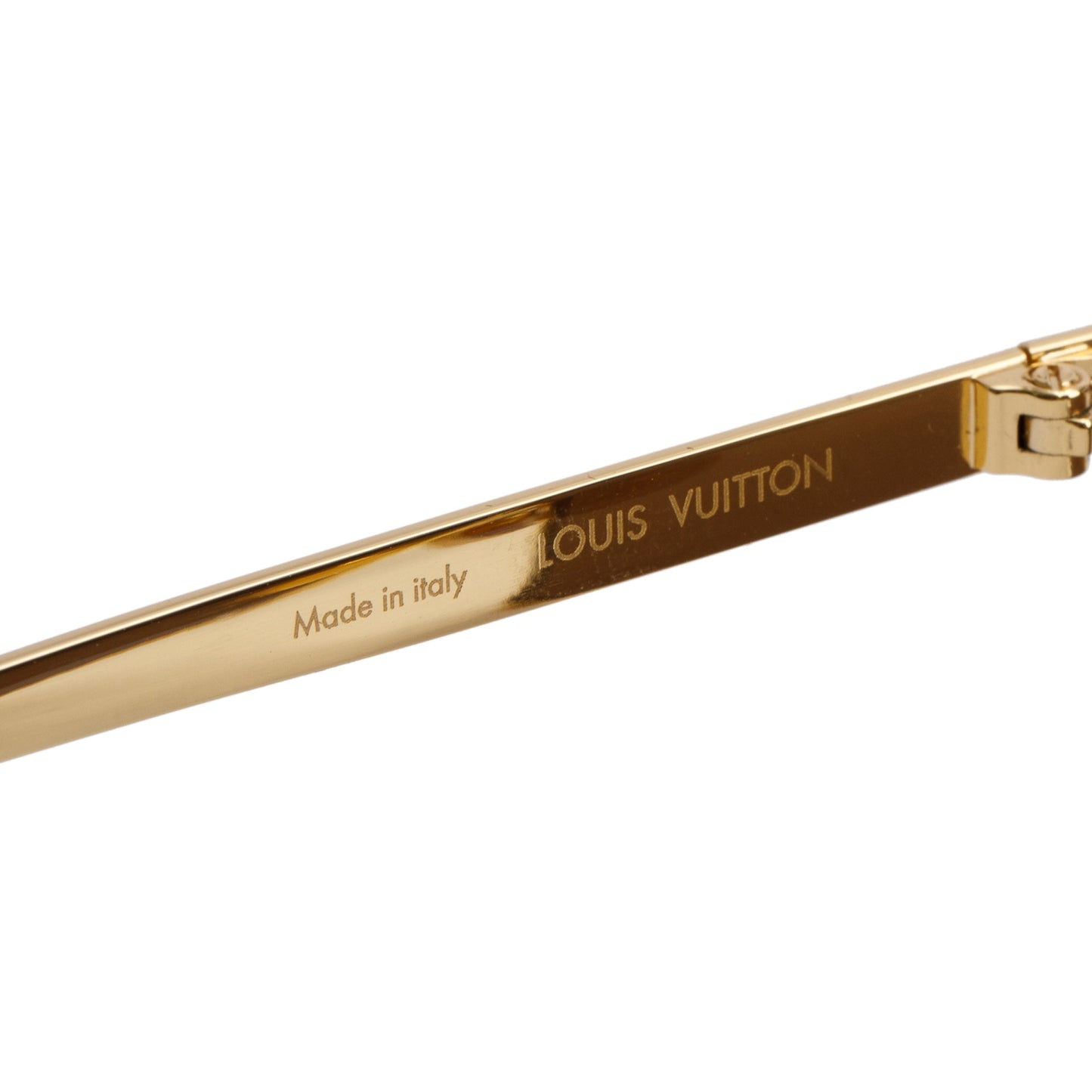 Louis Vuitton 2022 Z1717U Gold Plated LV Golden Mask Sunglasses