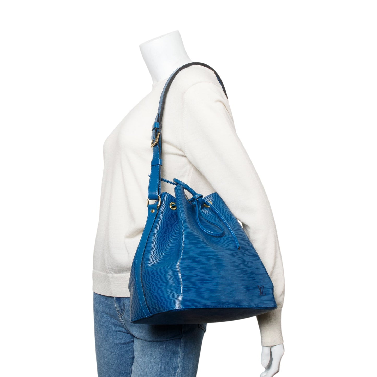 Louis Vuitton Vintage Blue Epi Leather Noe MM