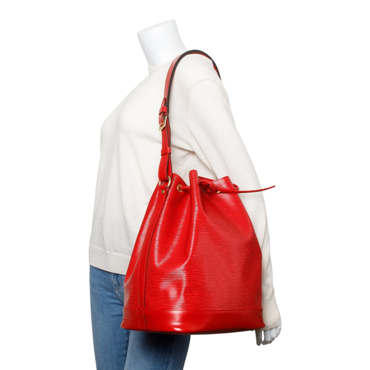 Louis Vuitton Vintage Red Epi Leather Noe GM
