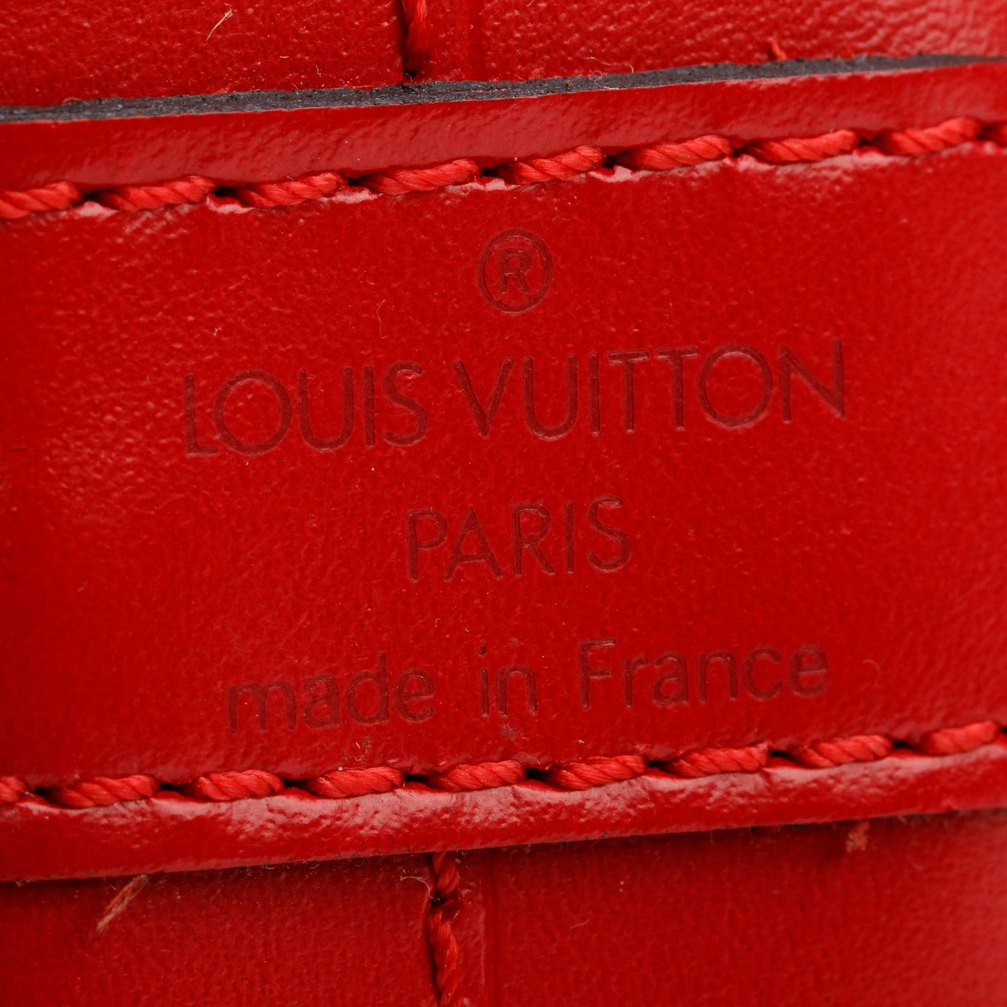 Louis Vuitton Vintage Red Epi Leather Noe GM
