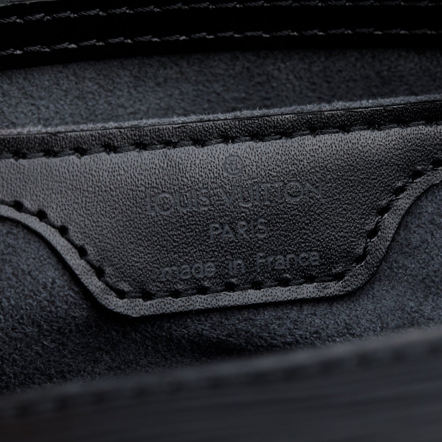 Louis Vuitton Black Epi Leather Soufflot Bag