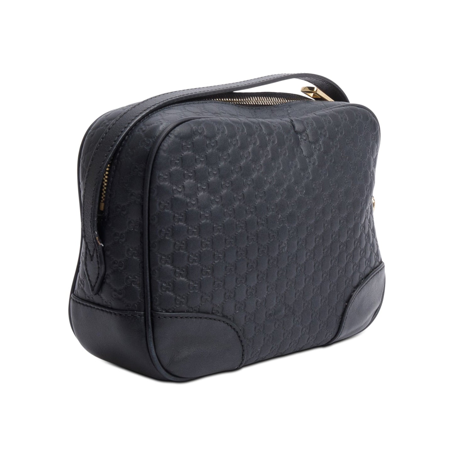 Gucci Black Microguccissima Leather Mini Bree Crossbody Bag