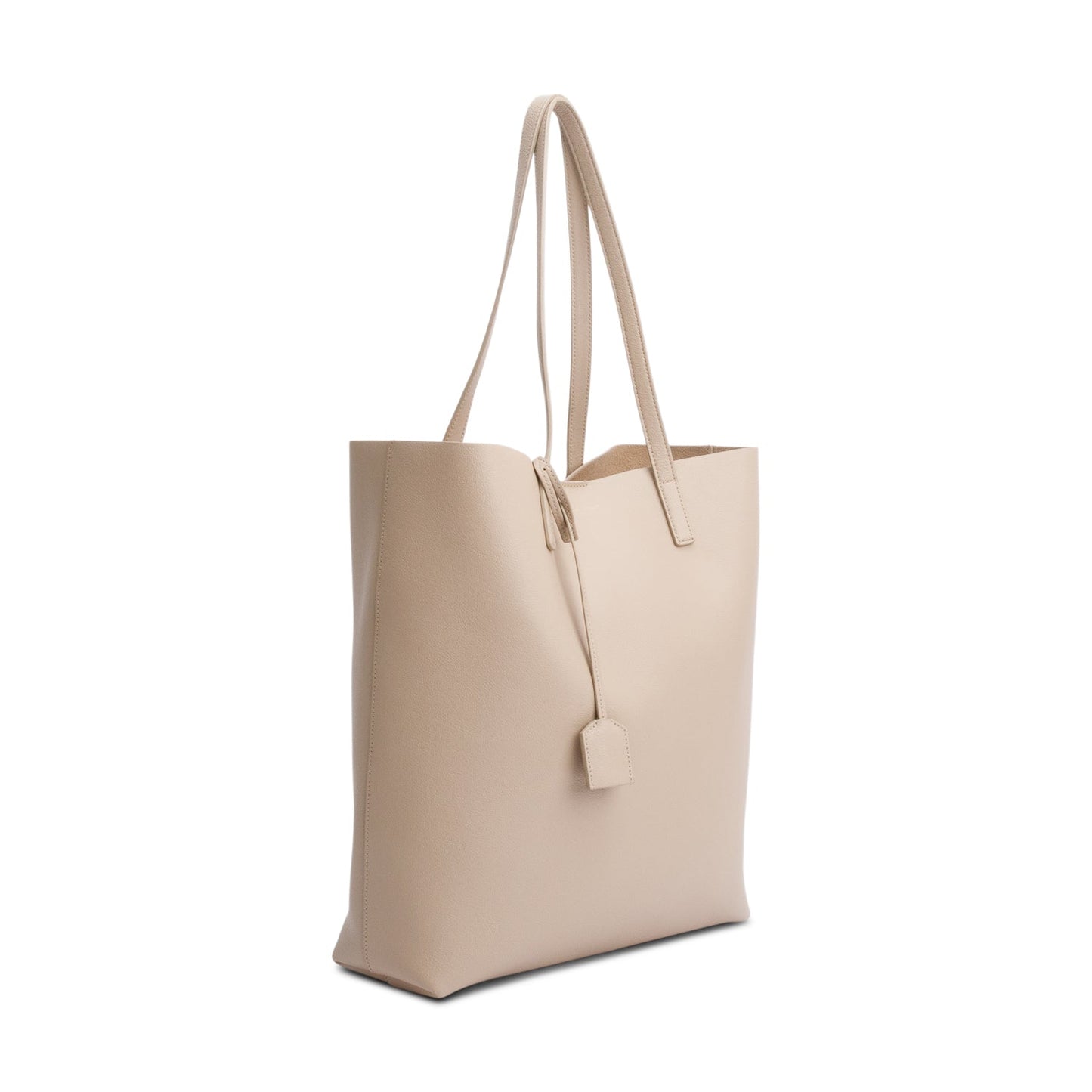 Saint Laurent Beige Calfskin Leather N/S Shopping Tote