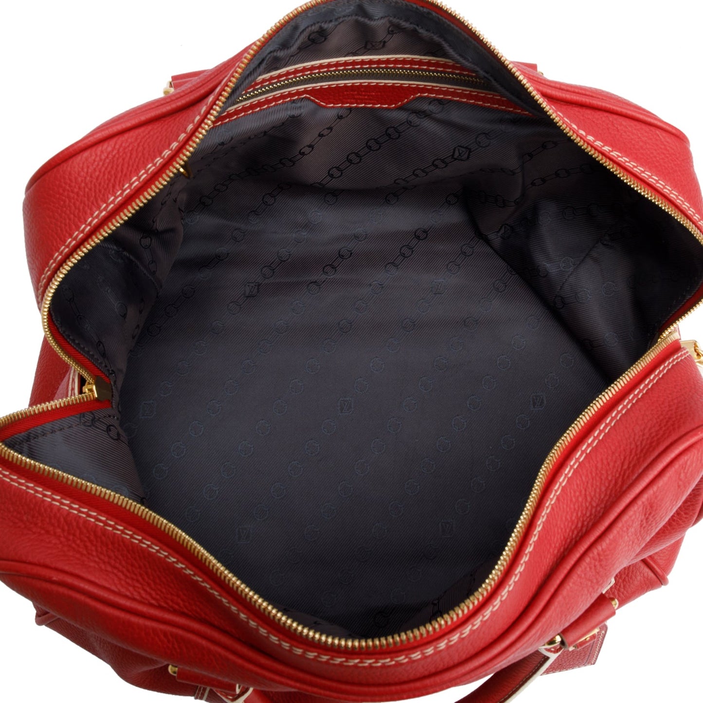 Louis Vuitton Red Tobago Leather Carryall Bag