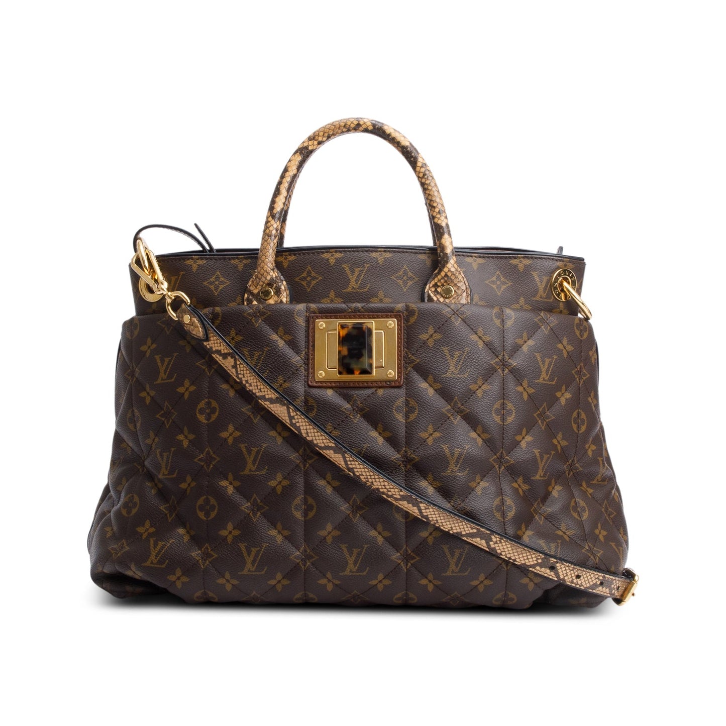 Louis Vuitton Limited Edition Monogram Python Trim Etoile Exotique Tote GM