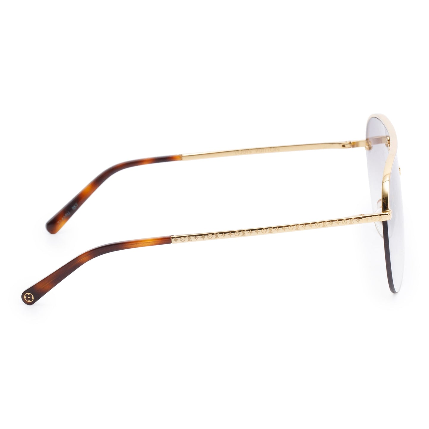 Louis Vuitton 2022 Z1469U Gold Plated Grease Mask Sunglasses