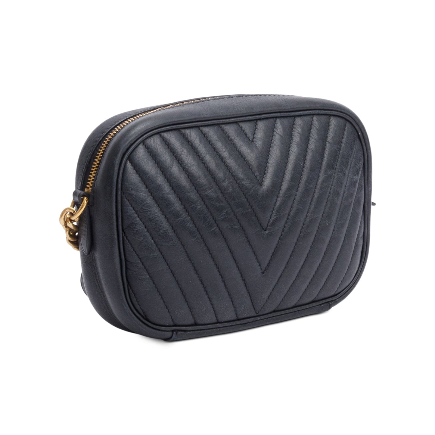 Louis Vuitton Black Calfskin Leather New Wave Camera Bag
