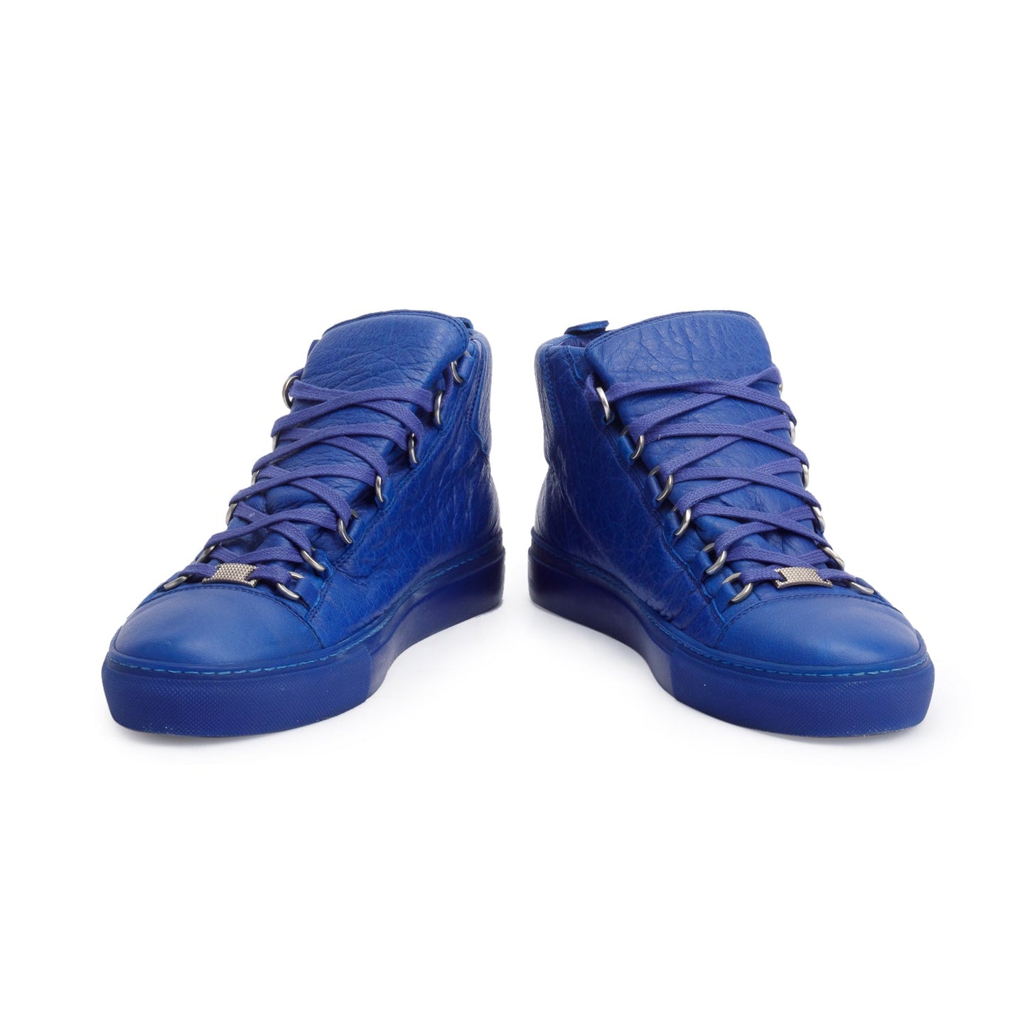 Balenciaga Blue Arena Leather Sneakers, Size 40