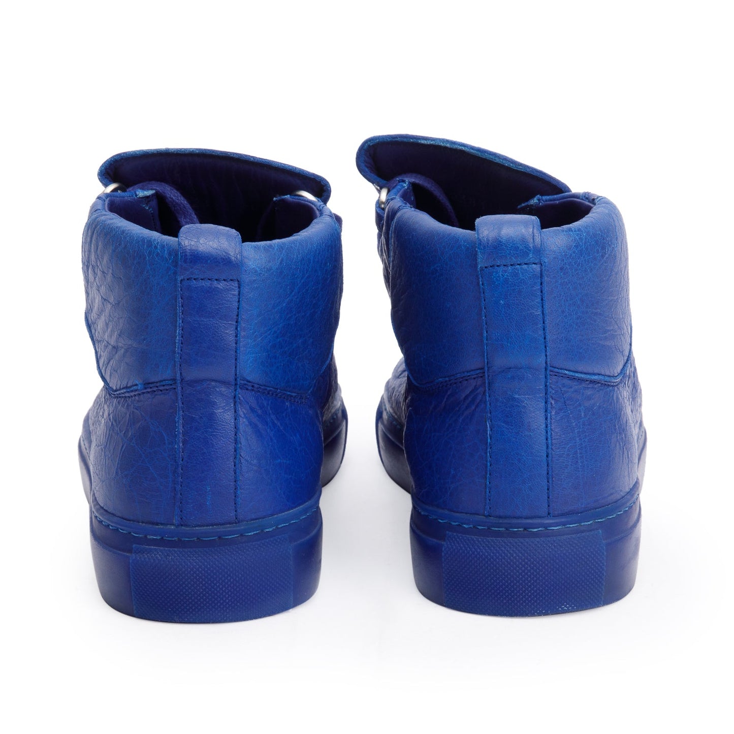 Balenciaga Blue Arena Leather Sneakers, Size 40