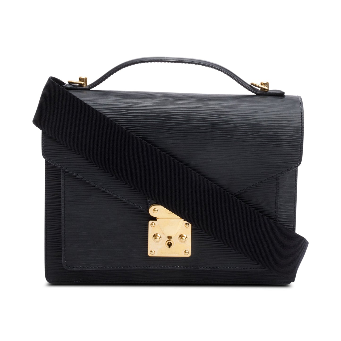 Louis Vuitton Black Epi Leather Monceau 28
