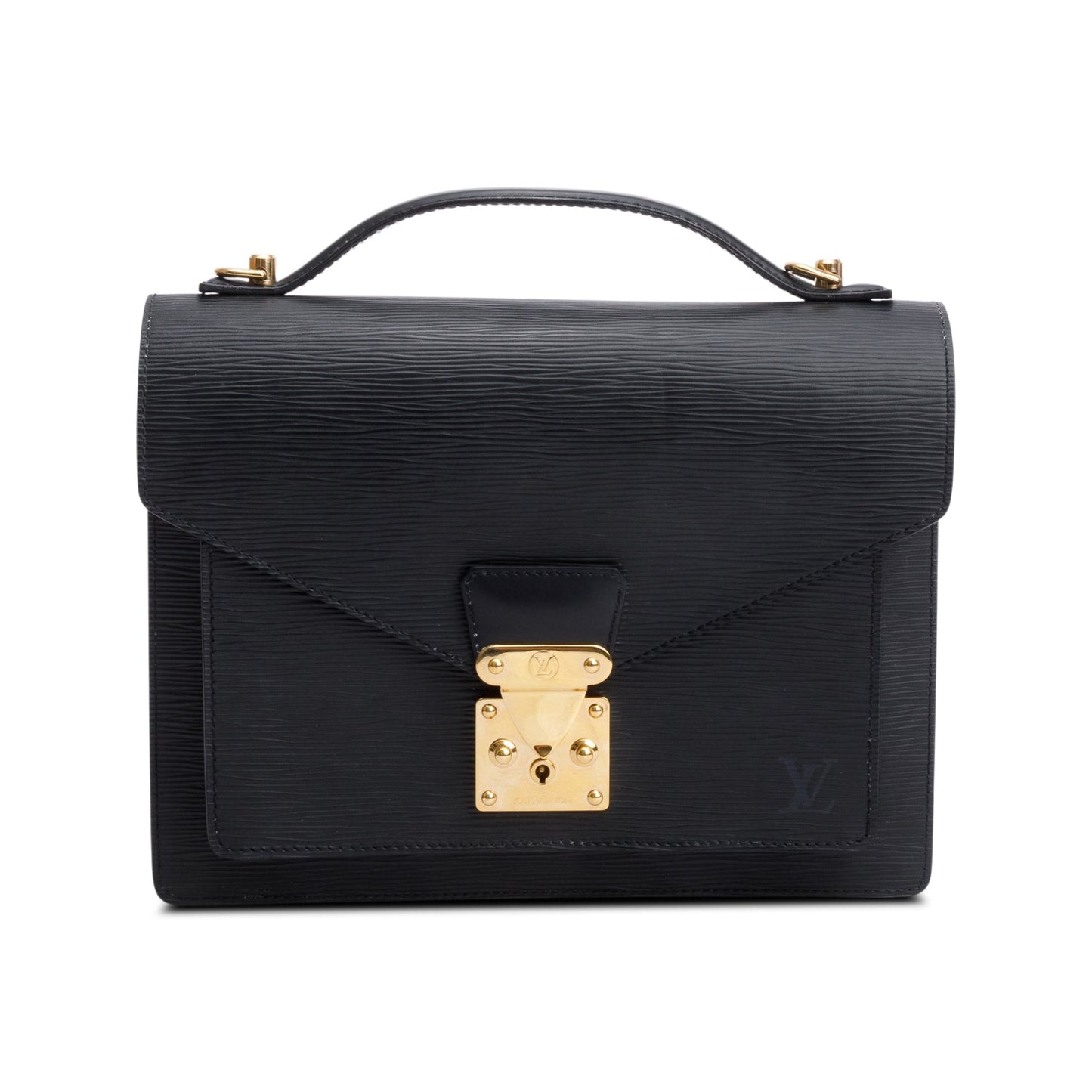 Louis Vuitton Black Epi Leather Monceau 28