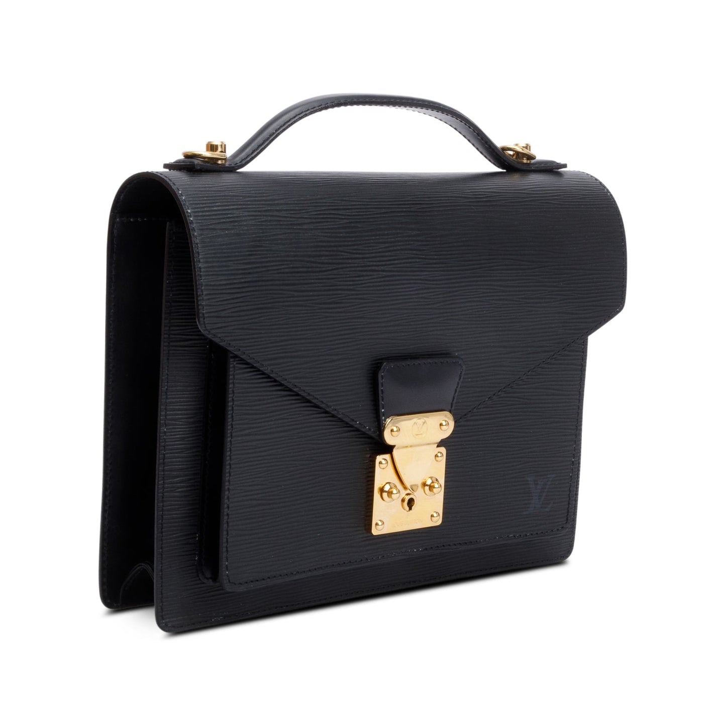 Louis Vuitton Black Epi Leather Monceau 28