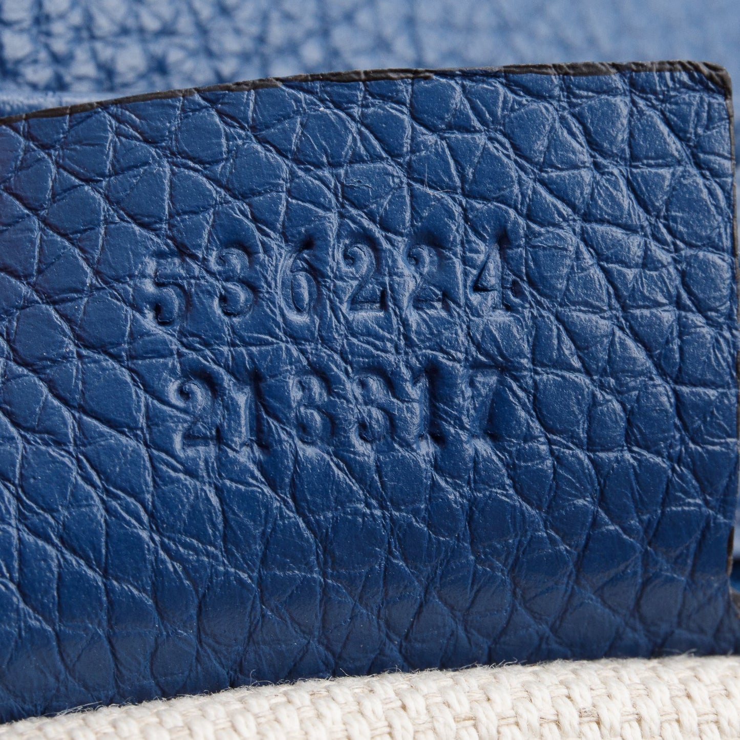 Gucci Blue Leather Medium Soho Chain Crossbody Bag