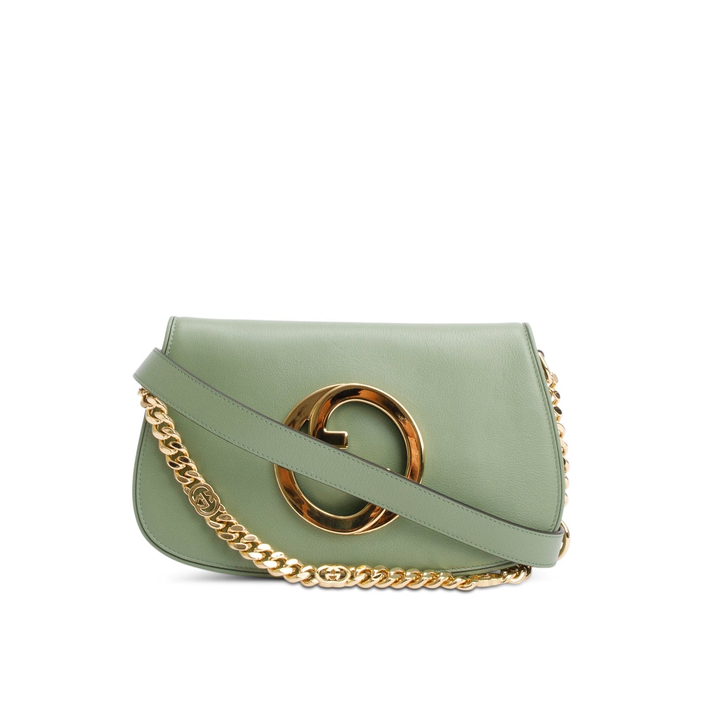 Gucci Green Calfskin Leather Blondie Shoulder Bag