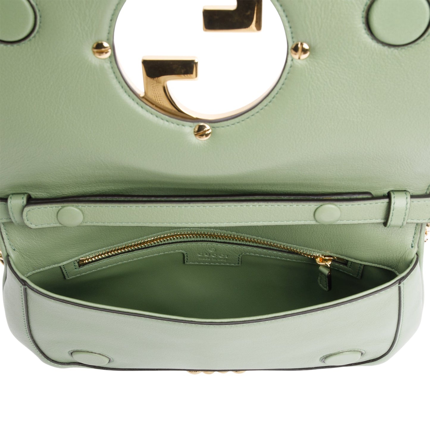 Gucci Green Calfskin Leather Blondie Shoulder Bag
