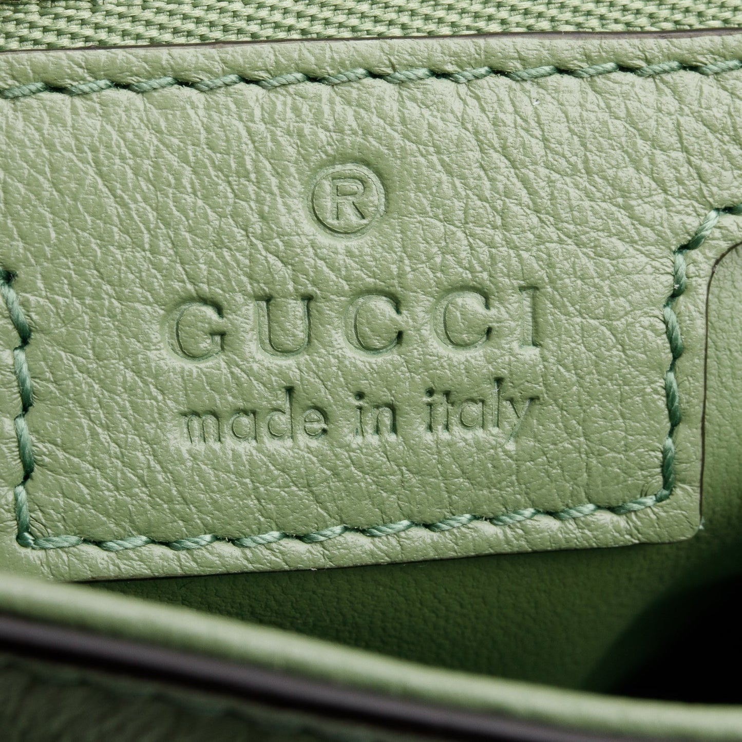 Gucci Green Calfskin Leather Blondie Shoulder Bag