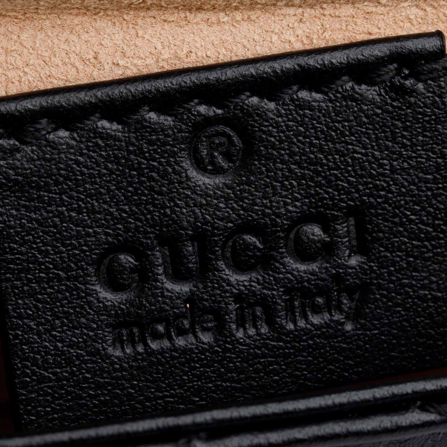 Gucci Black GG Marmont Matelasse Leather Super Mini Bag