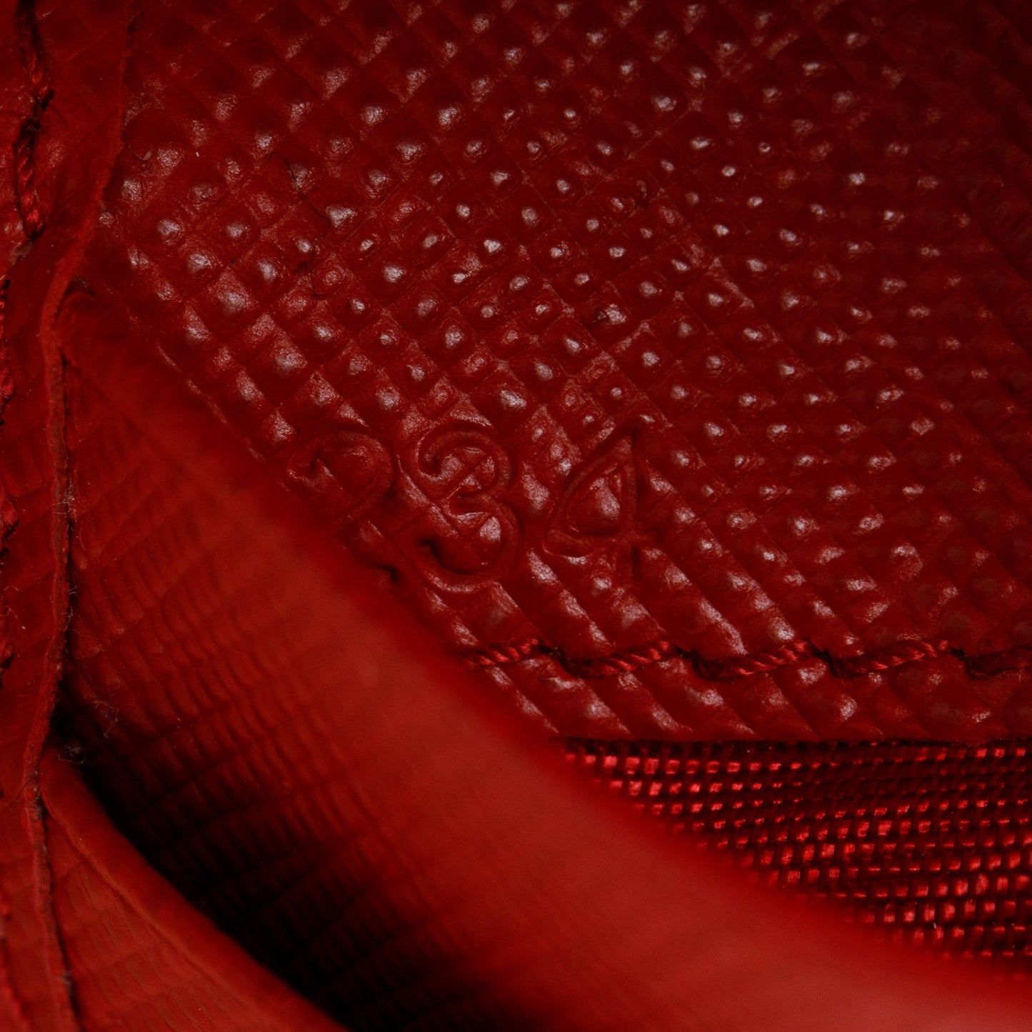 Prada Red Saffiano Leather Small Wallet