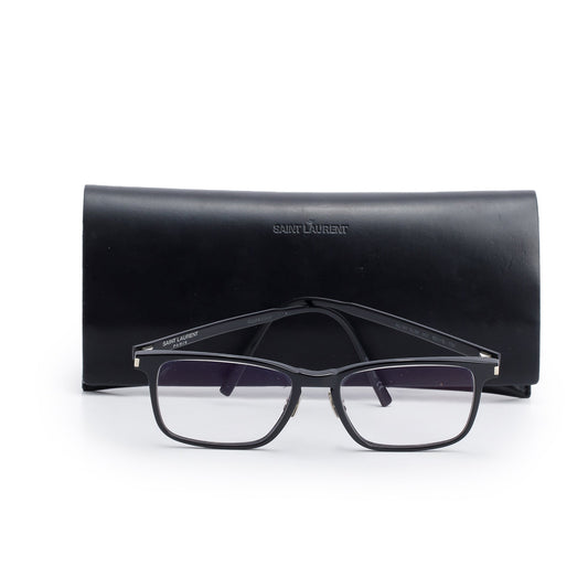 Saint Laurent Black Metal SL 187 Slim Eyeglasses