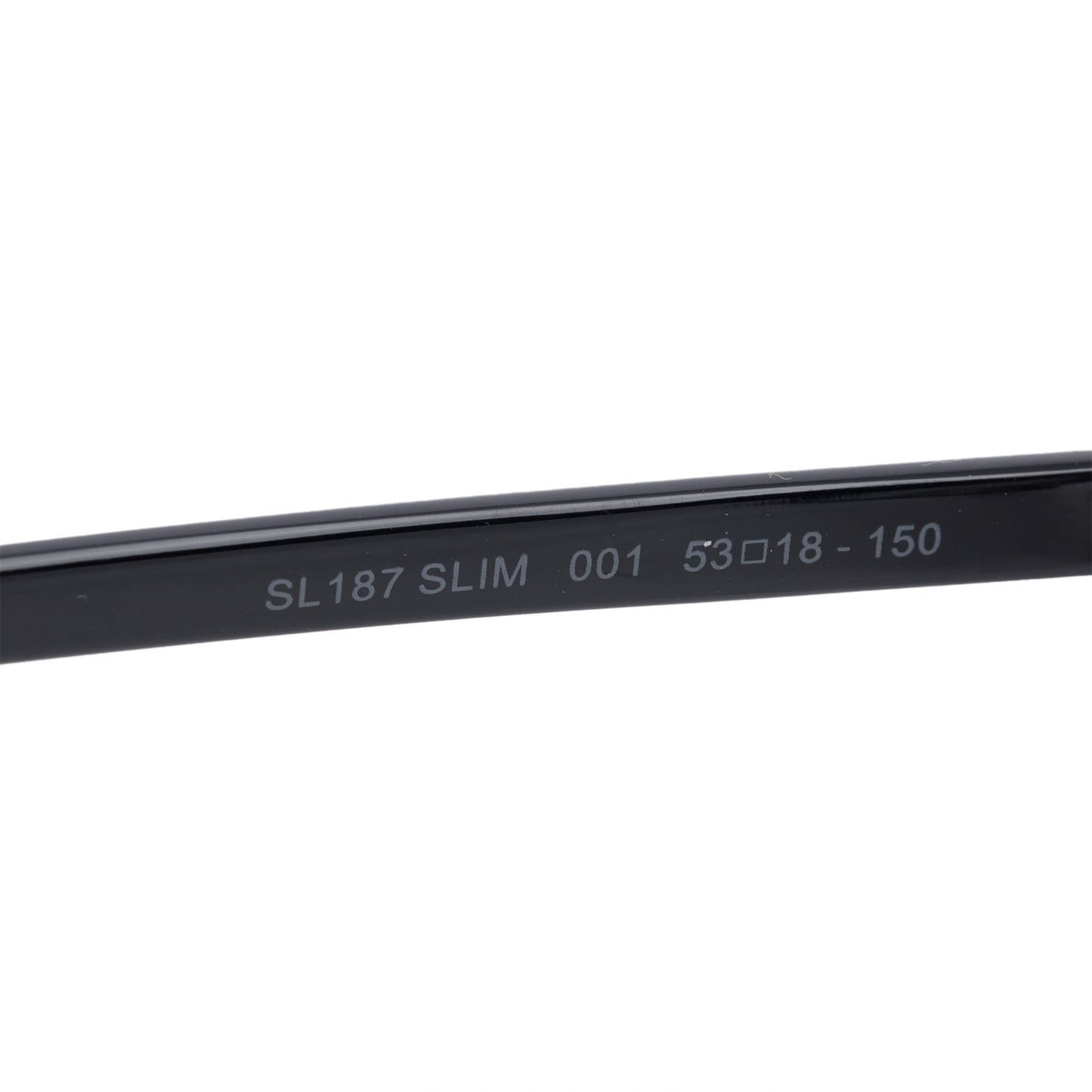 Saint Laurent Black Metal SL 187 Slim Eyeglasses