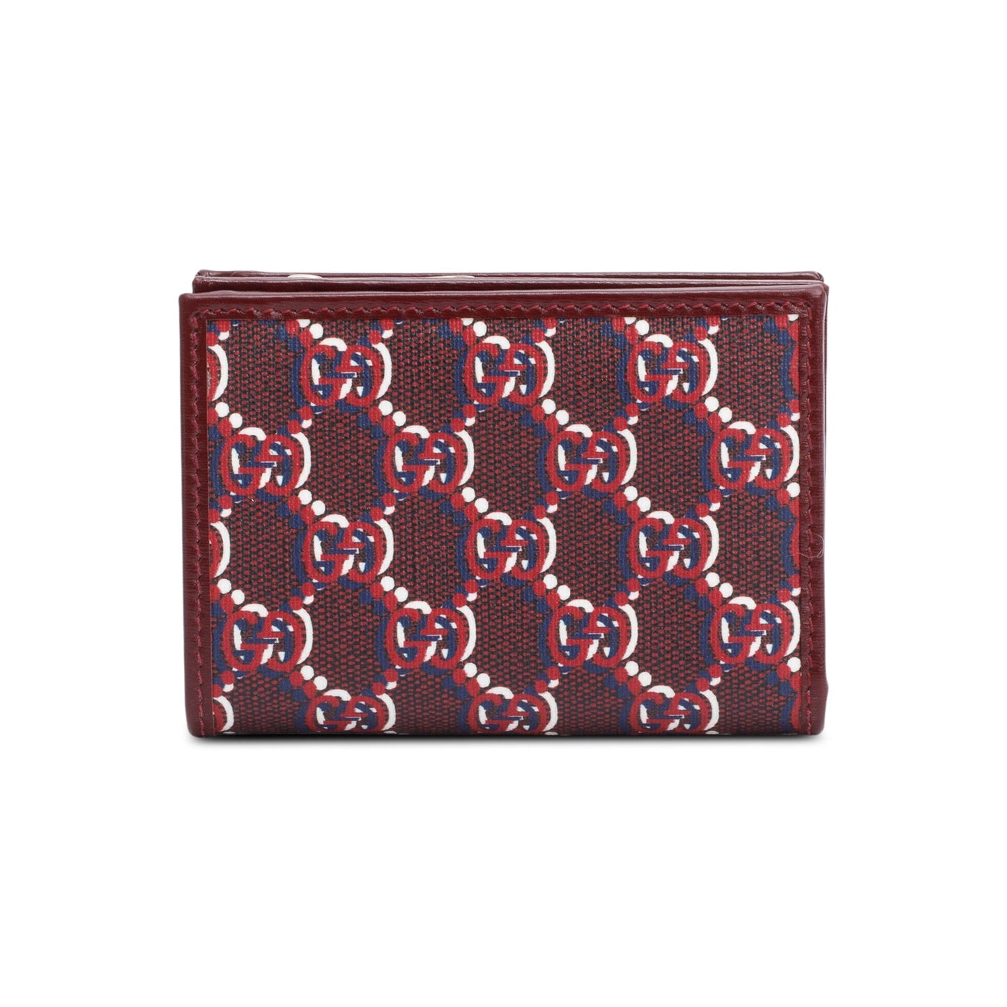 Gucci Burgundy GG Shadow Mini Zip Flap Wallet