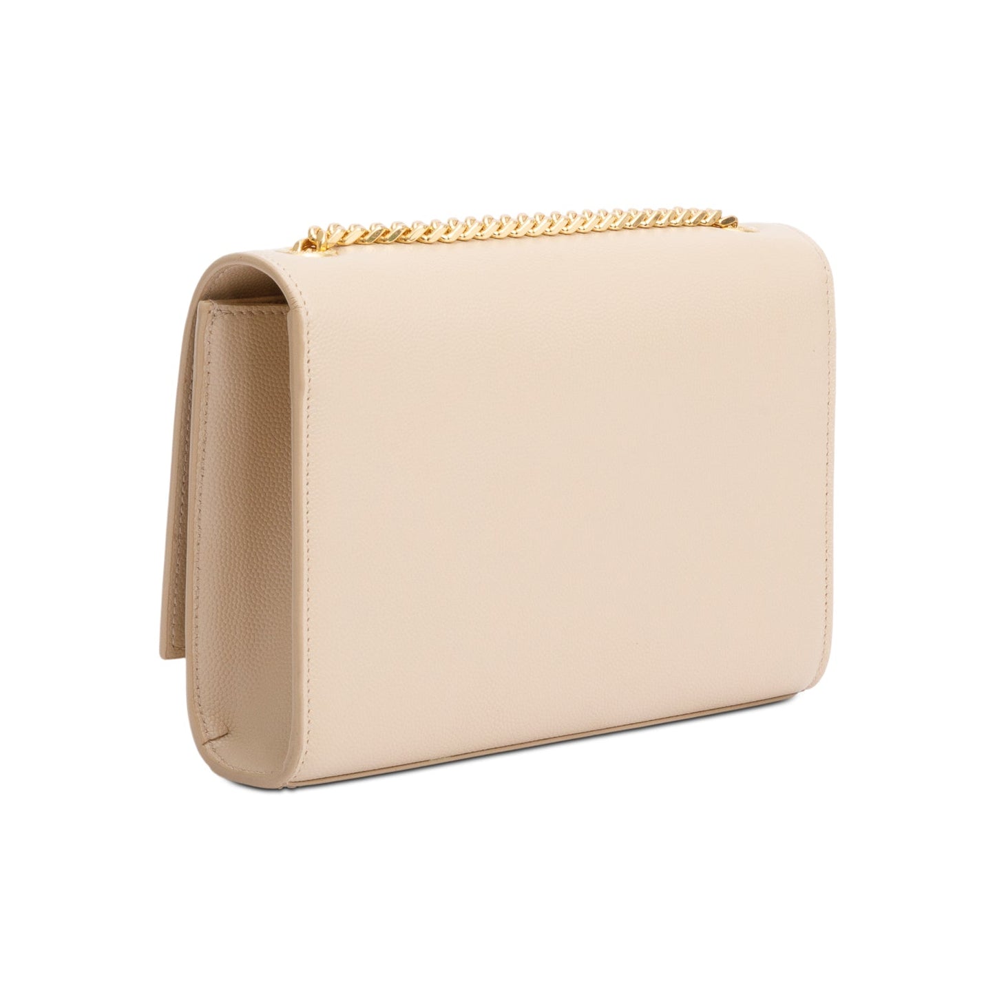 Saint Laurent Nude Grain De Poudre Leather Small Monogram Kate Bag