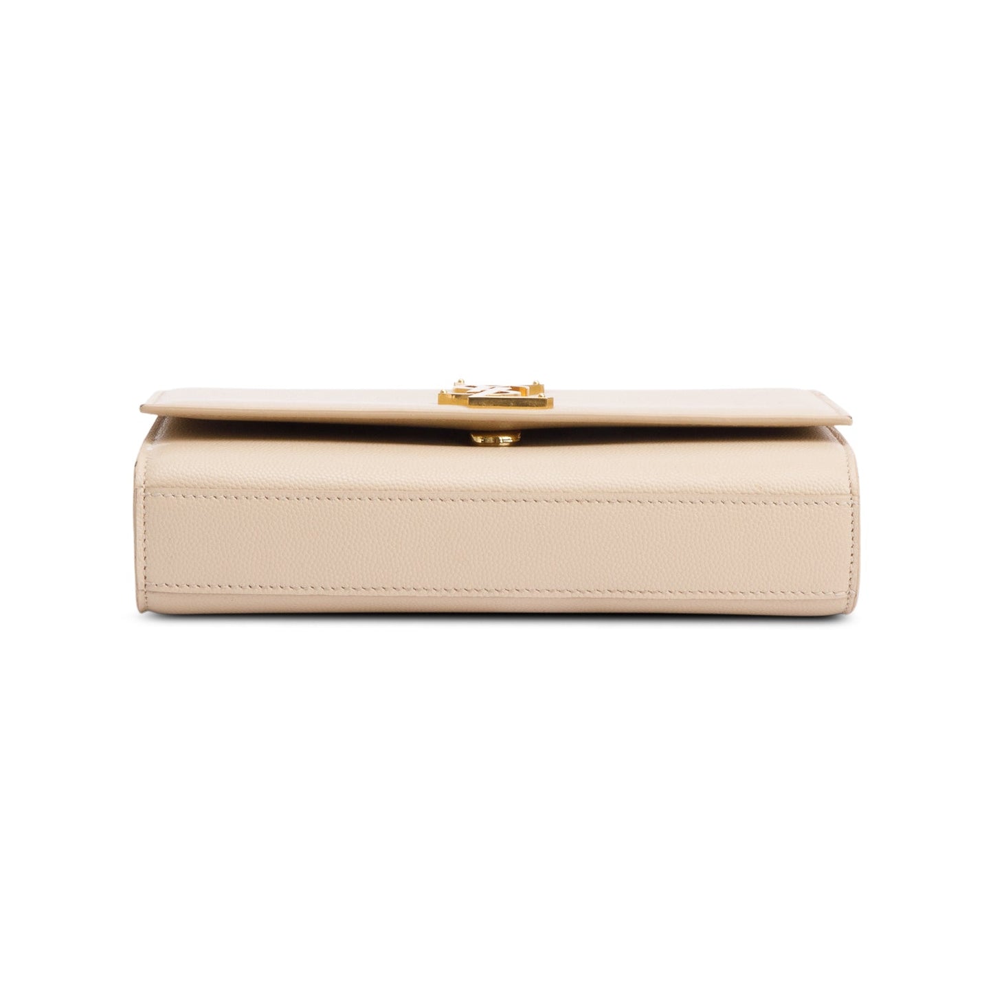 Saint Laurent Nude Grain De Poudre Leather Small Monogram Kate Bag