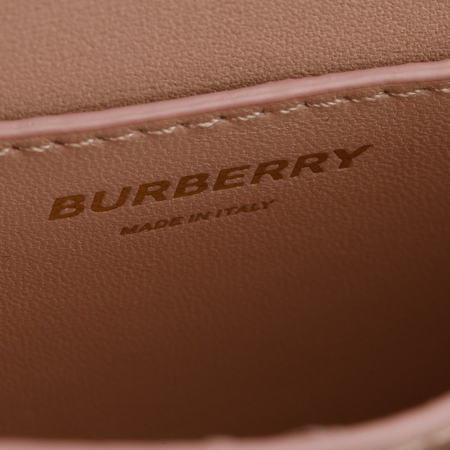 Burberry 2022 Pink Smooth Calfskin Leather Small  TB Crossbody Bag