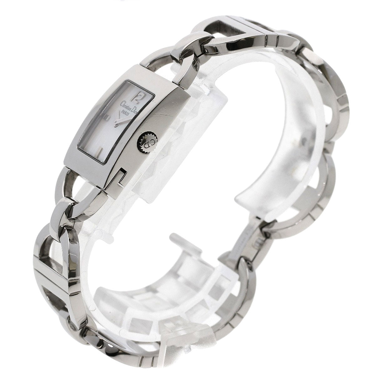 Christian Dior Watches Quartz D78-109 Stainless Steel , Stainless Steel Silver Maris White shell dial Women