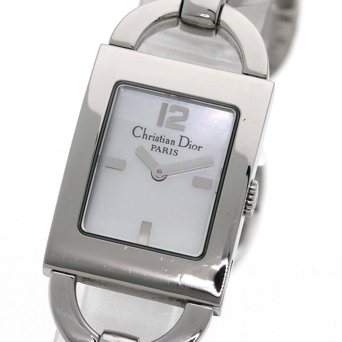 Christian Dior Watches Quartz D78-109 Stainless Steel , Stainless Steel Silver Maris White shell dial Women