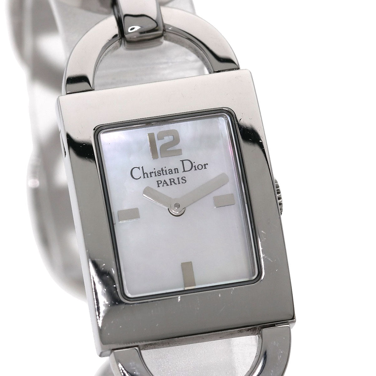 Christian Dior Watches Quartz D78-109 Stainless Steel , Stainless Steel Silver Maris White shell dial Women