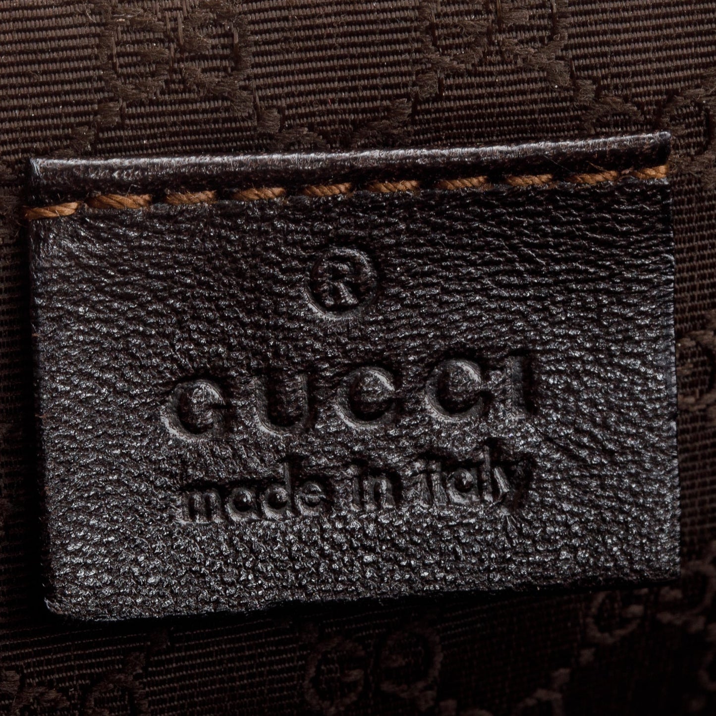 Gucci Beige Lizard Embossed Leather Boat Pochette