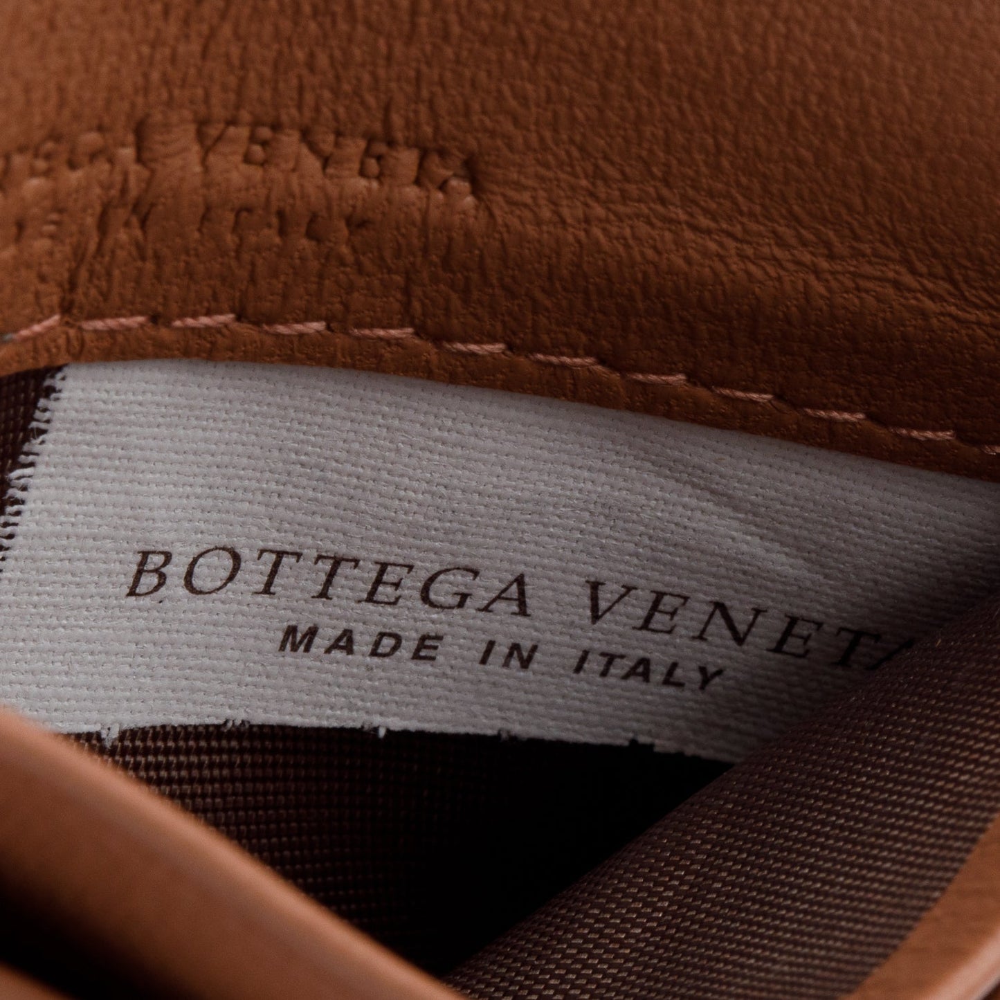 Bottega Veneta Pink Intrecciato Nappa Leather Intrecciato Card Holder