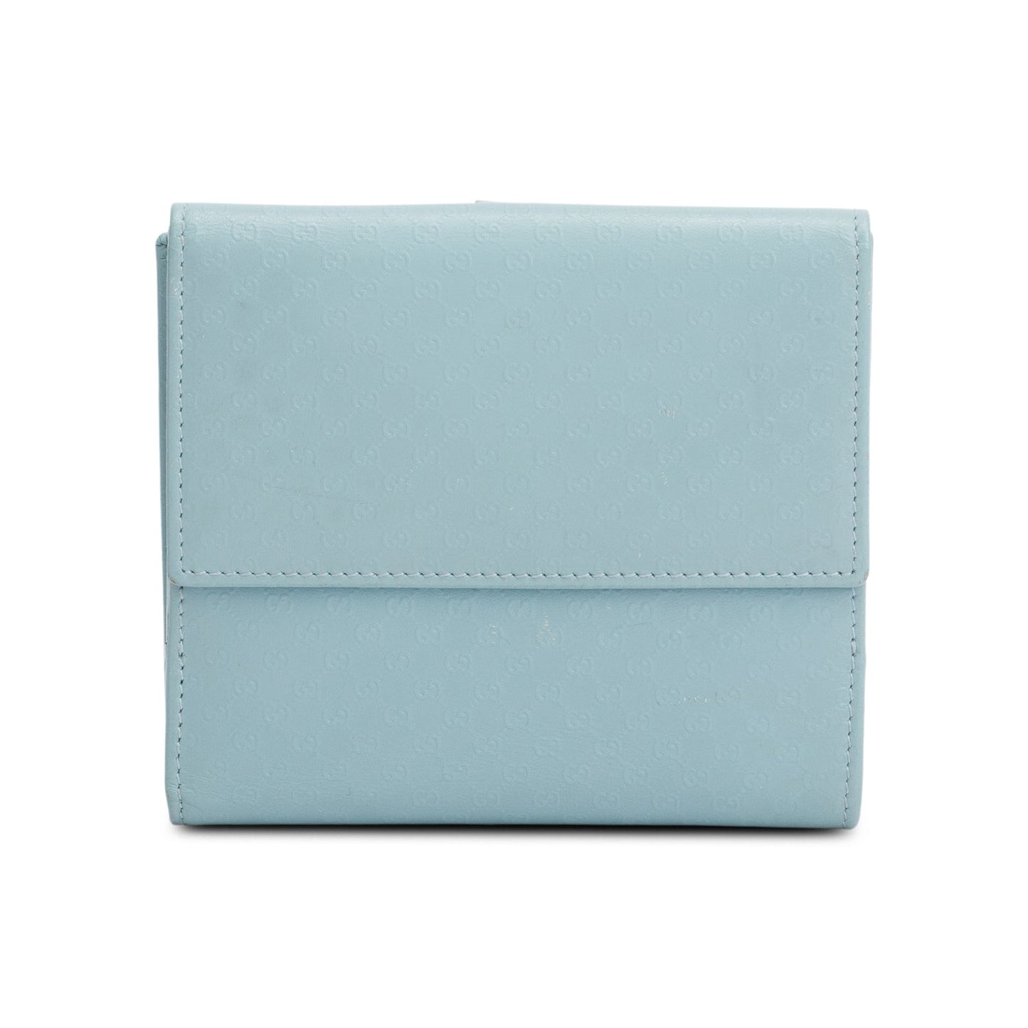 Gucci Blue Microguccissima Leather Jackie Compact Wallet