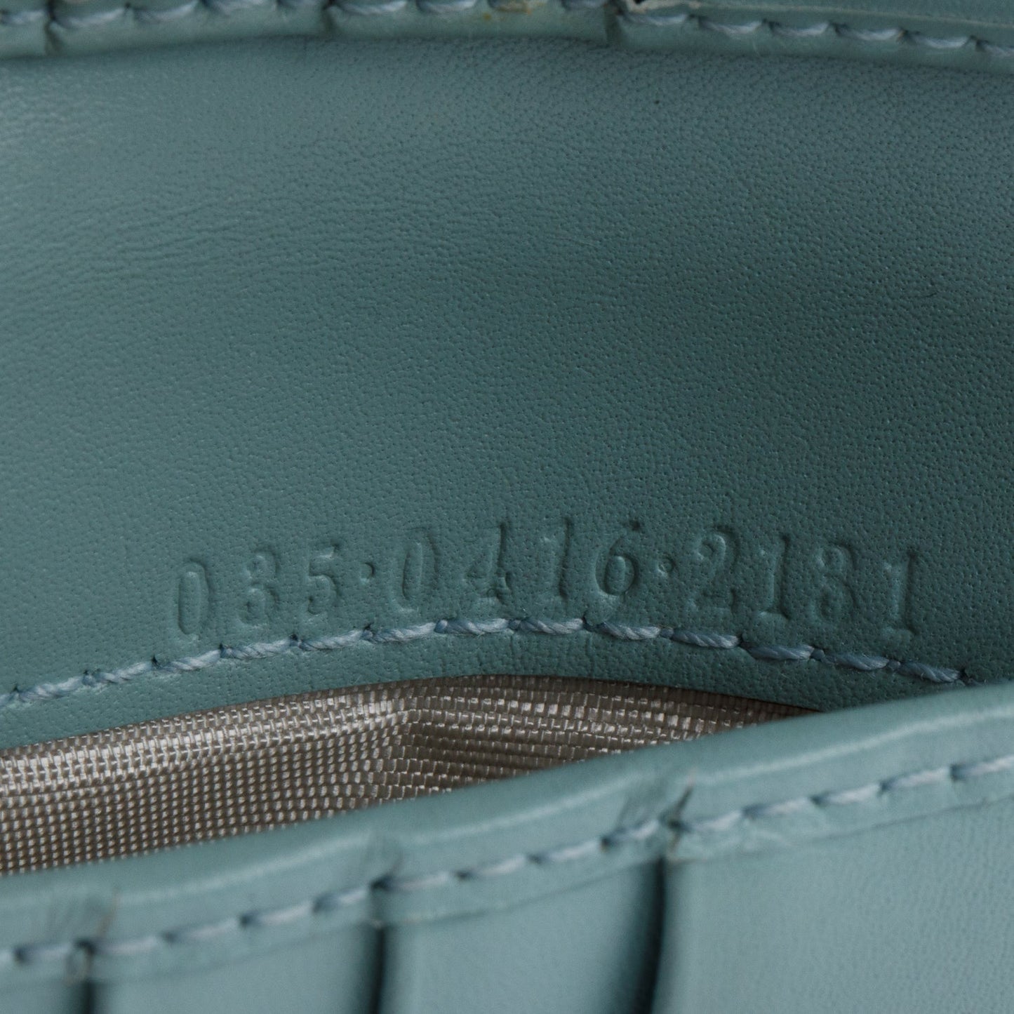 Gucci Blue Microguccissima Leather Jackie Compact Wallet