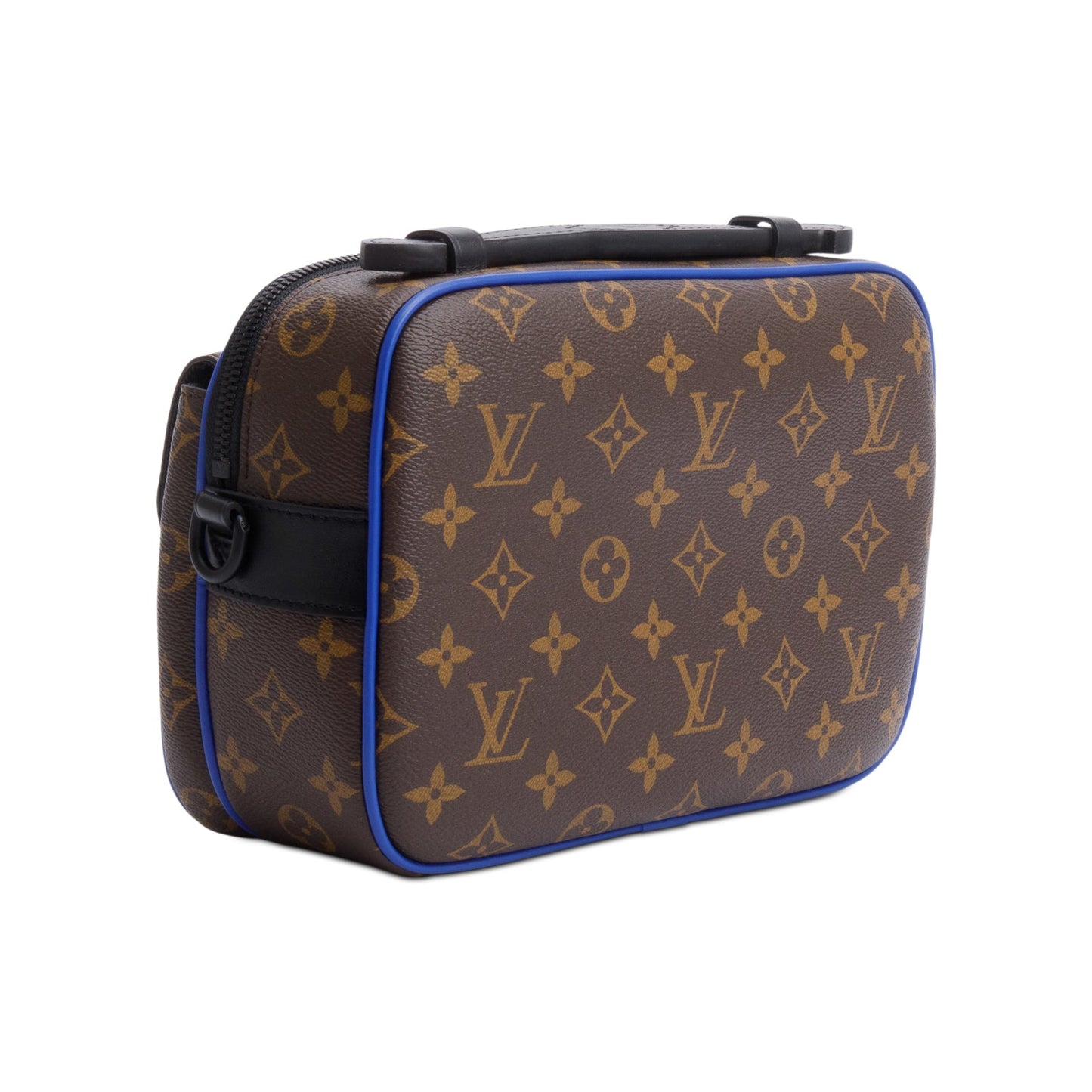 Louis Vuitton Monogram Macassar S Lock Messenger Bag