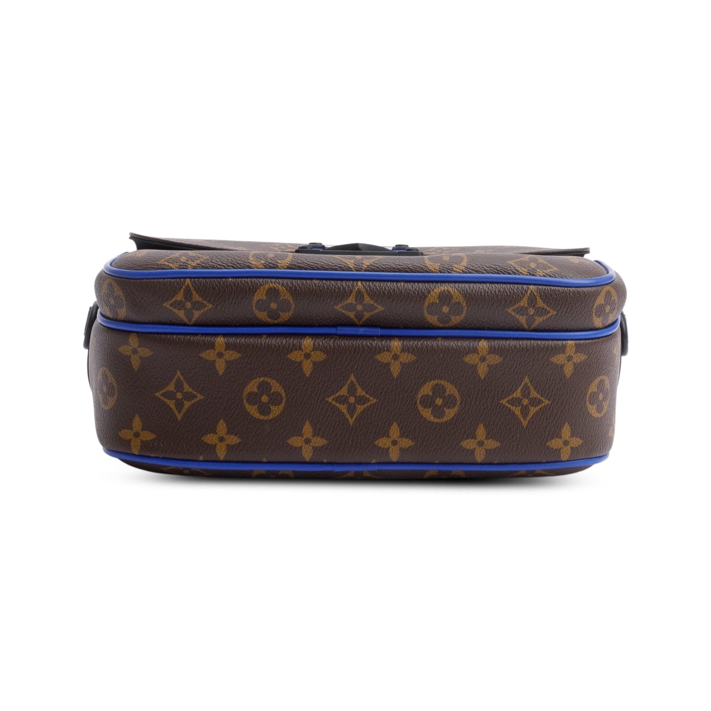 Louis Vuitton Monogram Macassar S Lock Messenger Bag