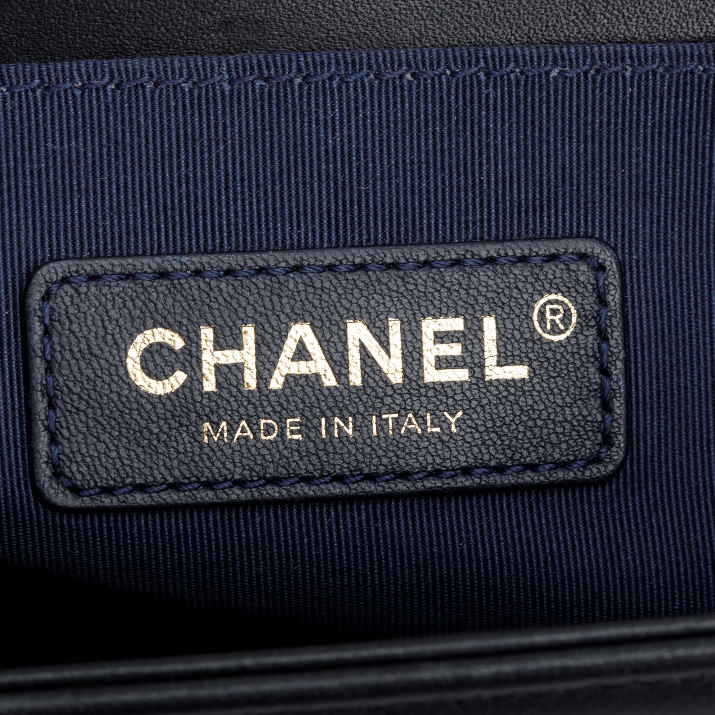 Chanel Black Chevron Quilted Lambskin Leather Medium Boy Bag