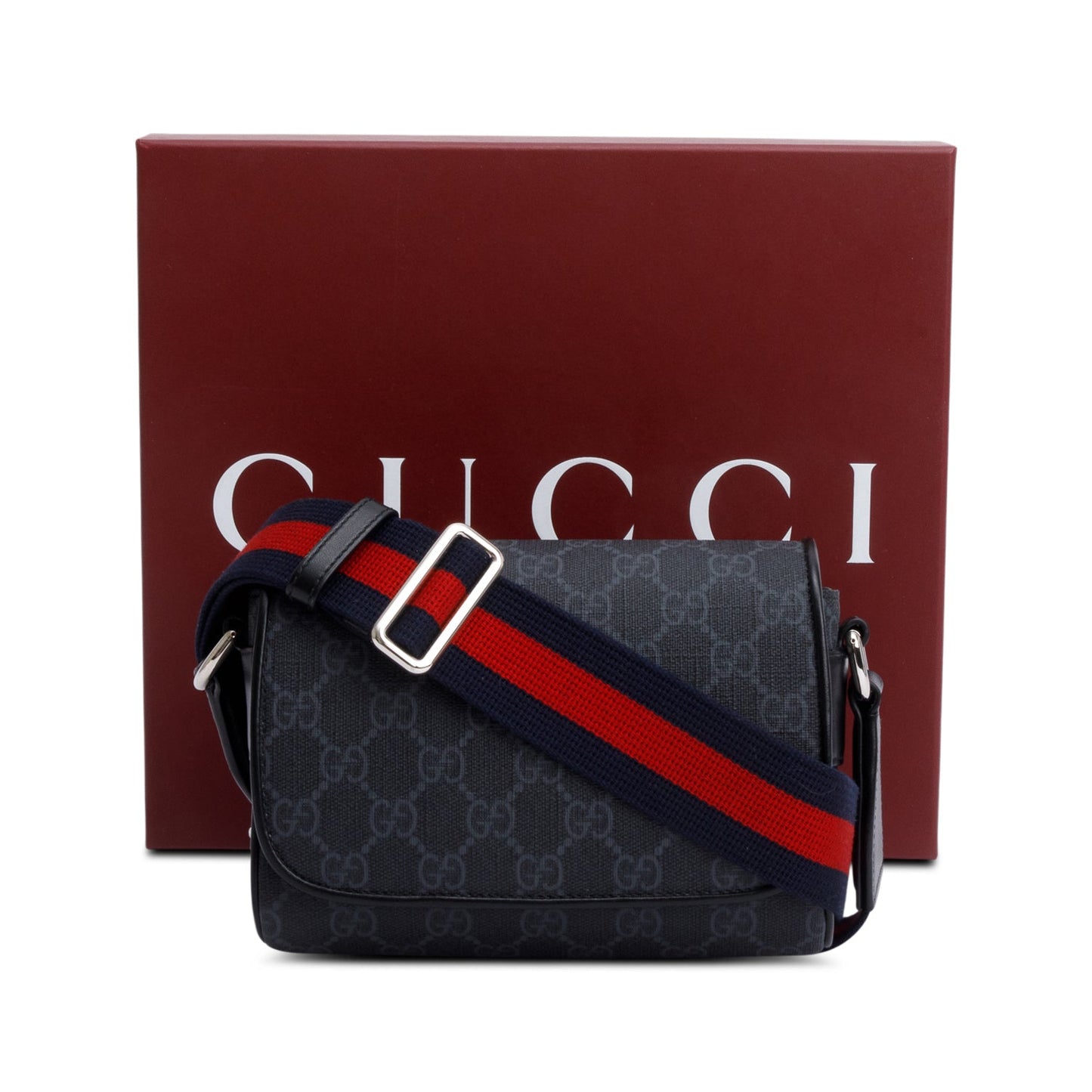 Gucci 2024 Black GG Supreme Super Mini Bag
