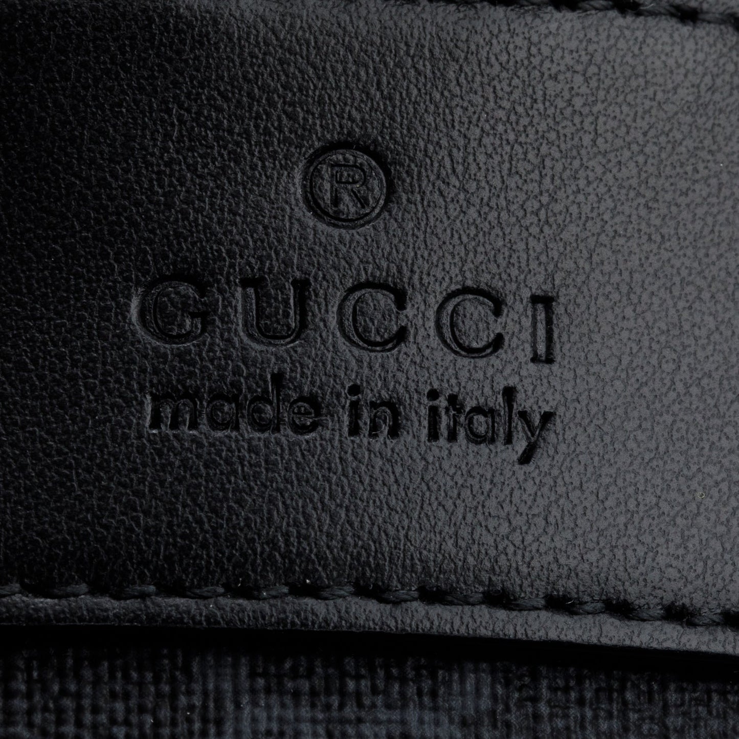 Gucci 2024 Black GG Supreme Super Mini Bag