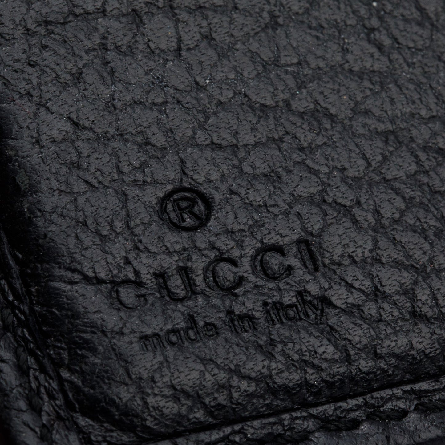 Gucci Black Calfskin Leather Double G French Flap Wallet