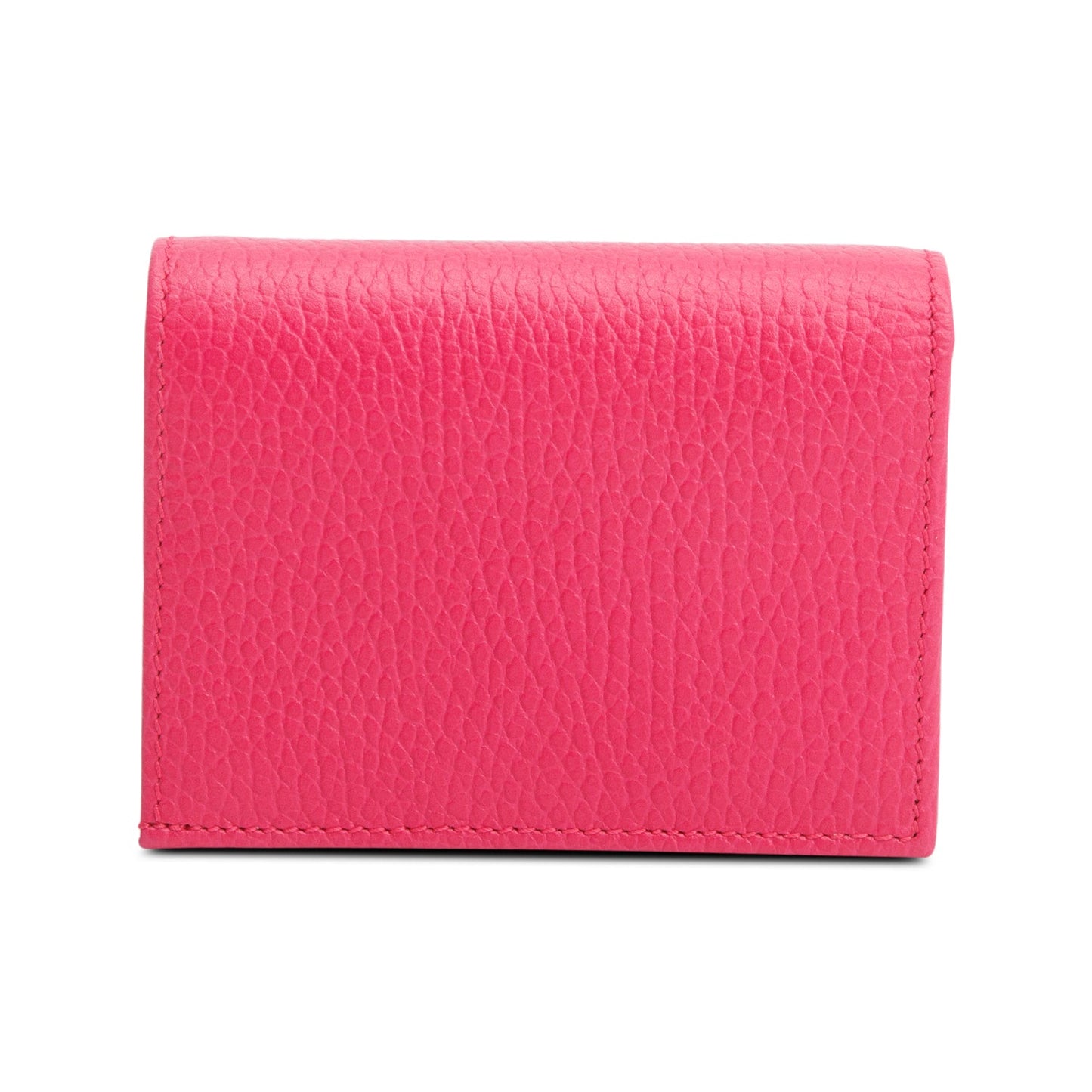 Gucci Pink GG Marmont Leather Card Case Wallet