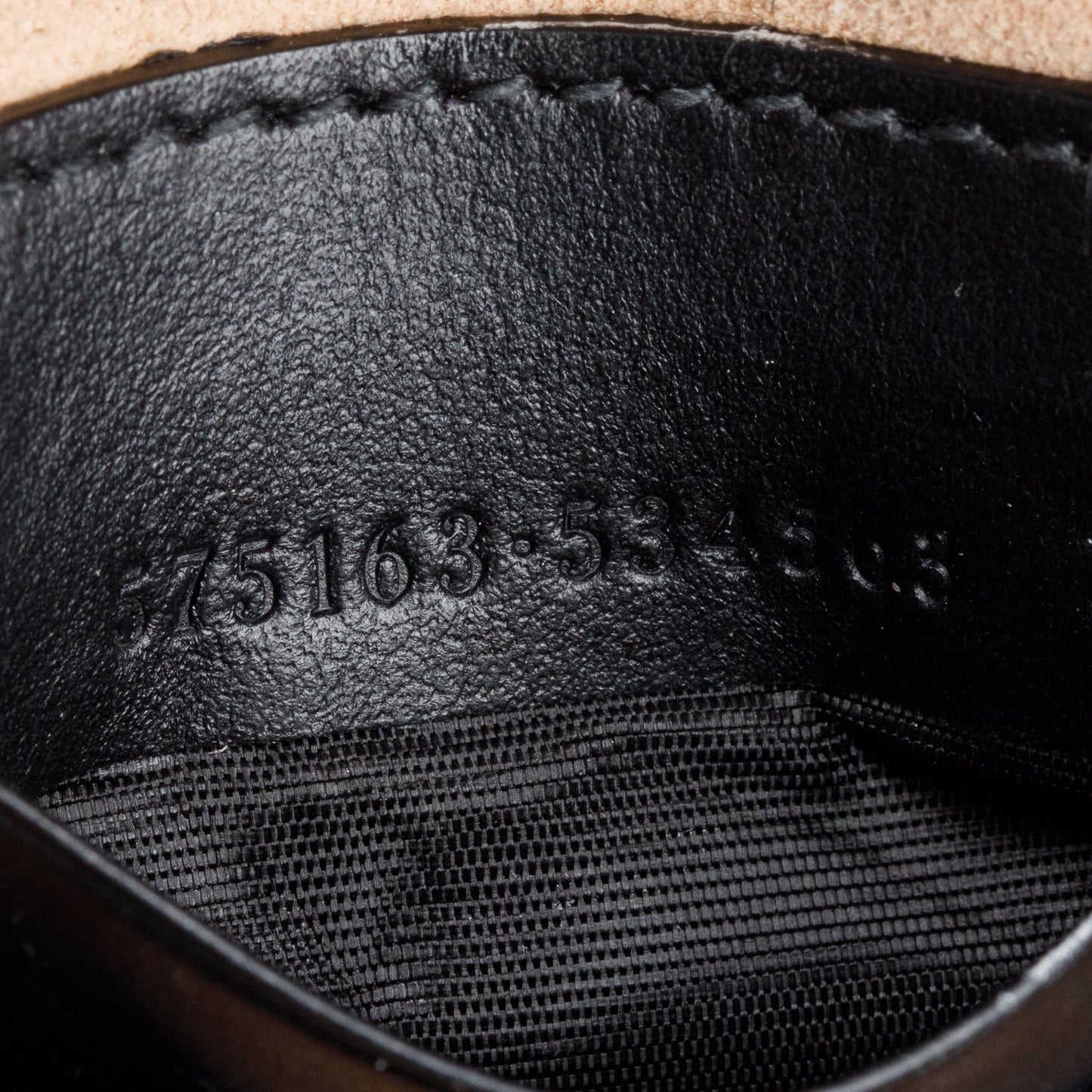 Gucci Black Calfskin Leather GG Marmont Small Bucket Bag