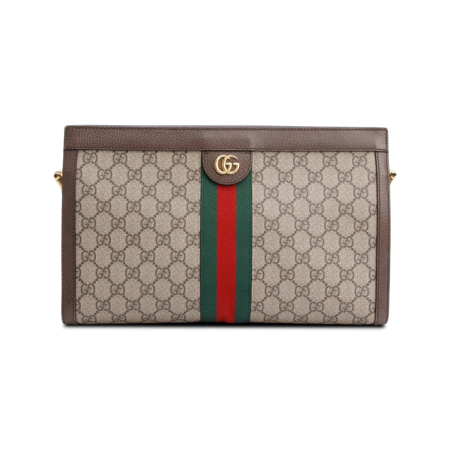 Gucci GG Supreme Monogram Web Medium Ophidia Chain Shoulder Bag