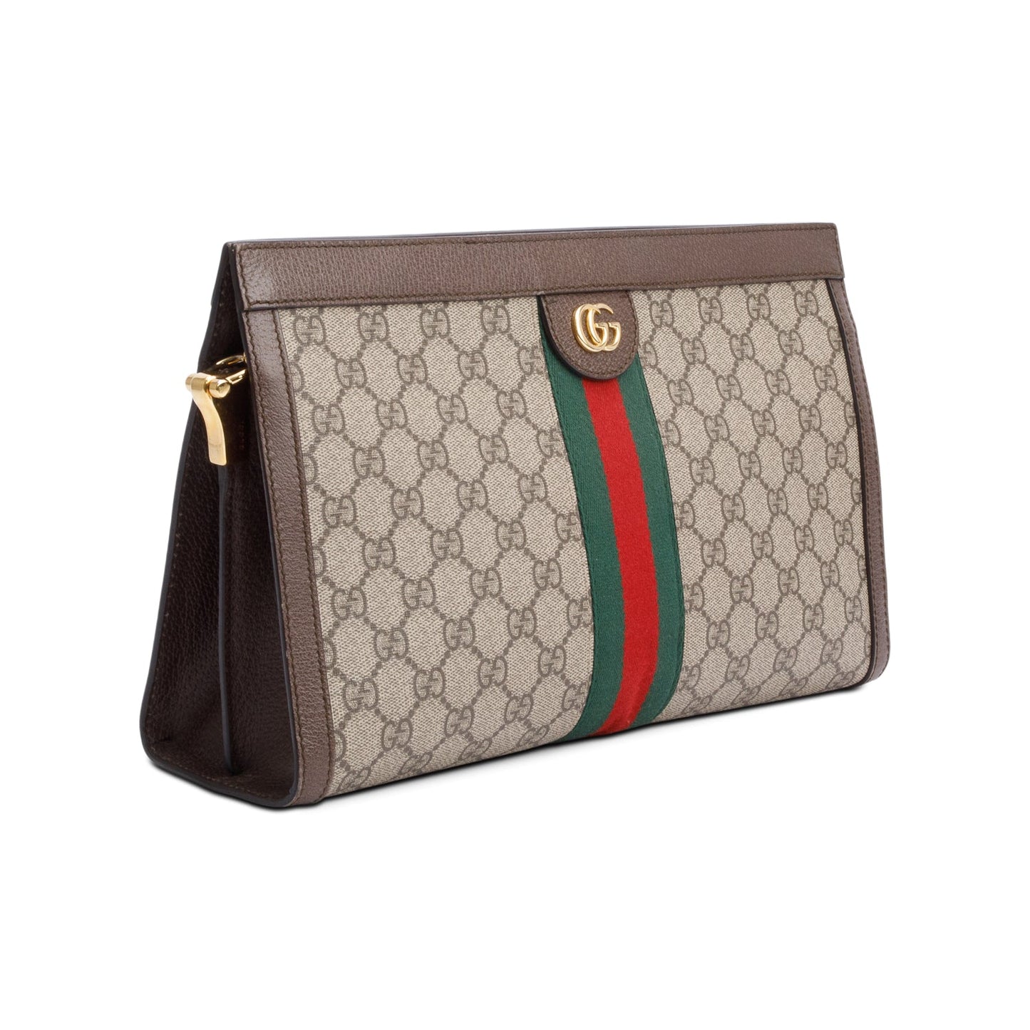 Gucci GG Supreme Monogram Web Medium Ophidia Chain Shoulder Bag